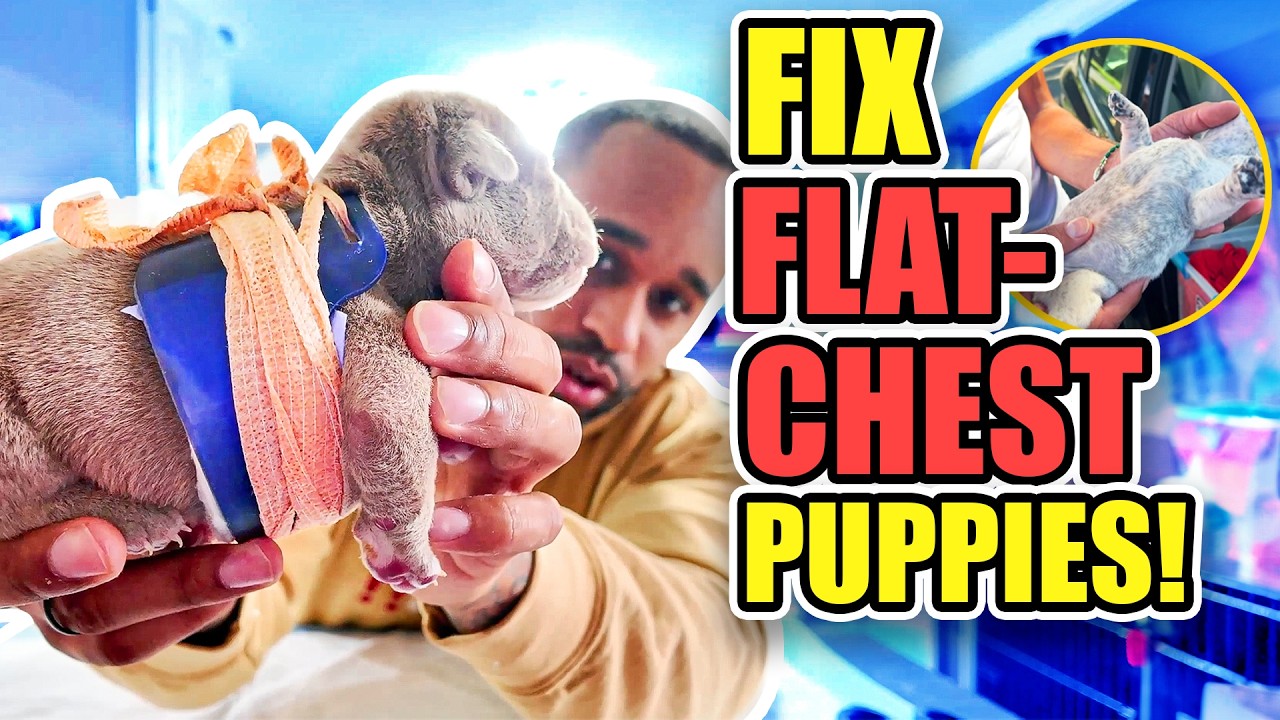 How to fix flat chest puppies at home!