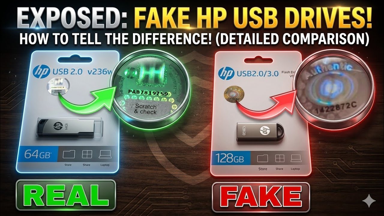REAL✅ vs. FAKE❌ PENDRIVE DIFFERENCES  - How To Know & Buy Original Pendrives?
