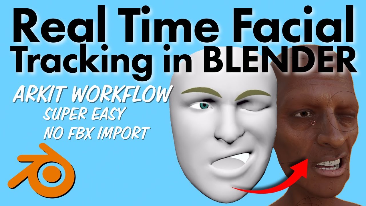 Захват движения лица в реальном времени в BLENDER — без импорта FBX