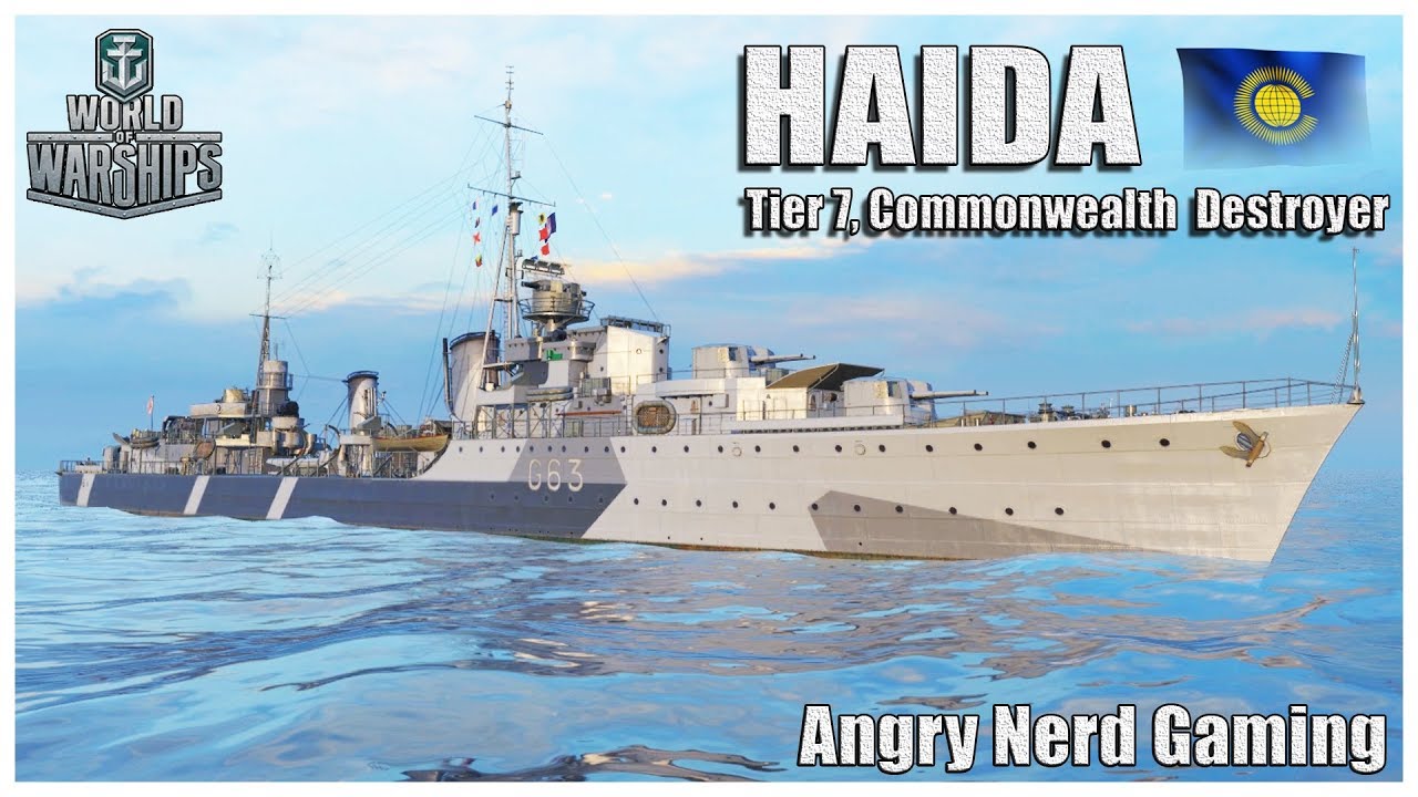 World of Warships:  HAIDA, Commonwealth Tier-7, Premium Destroyer