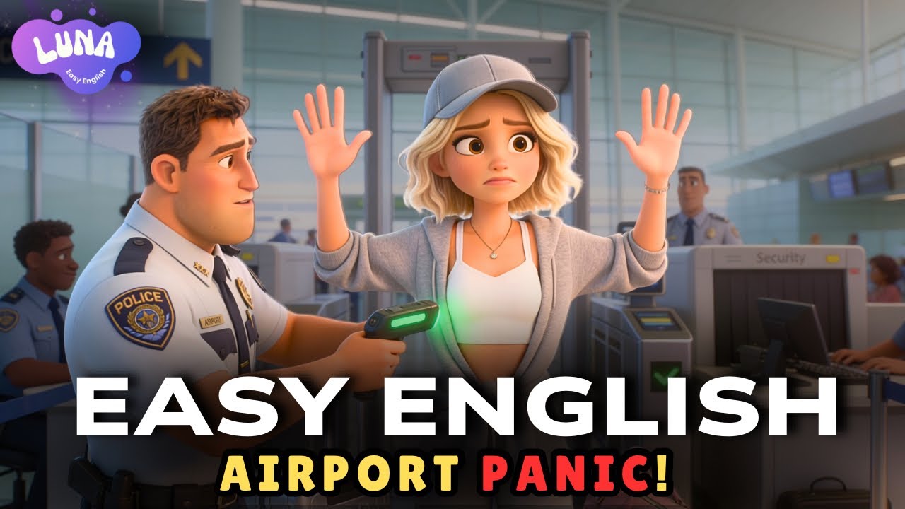 At the Airport ✈️ (Part 1) | Easy English Listening Story (A2 Level)