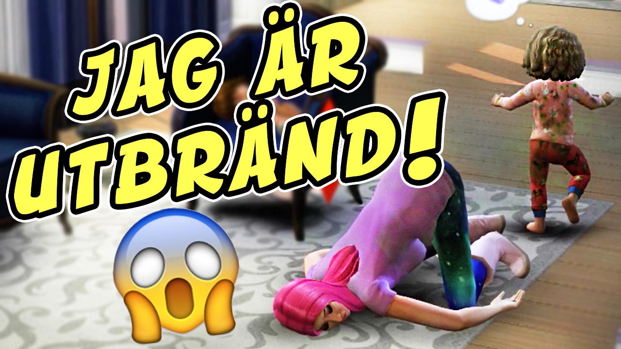 Döper barnen och kaos i hemmet👶Sims 4 #13