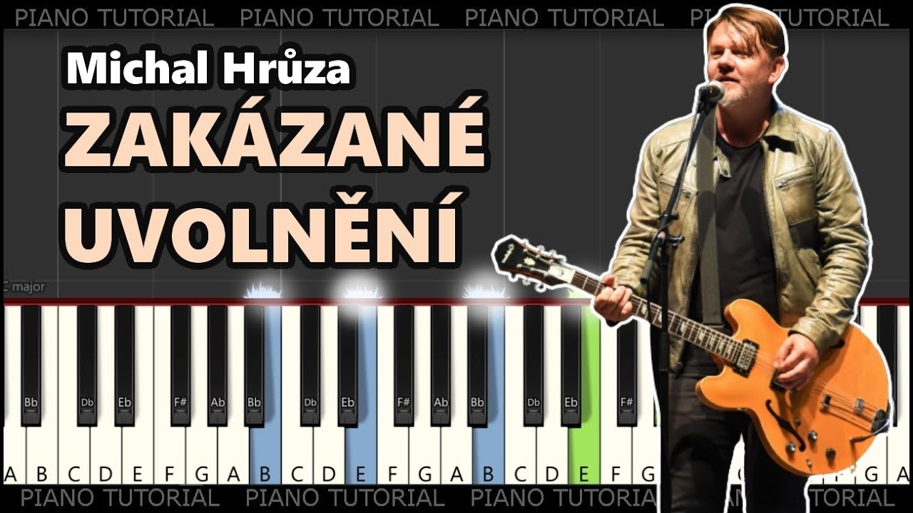 Michal Hrůza - Zakázané uvolnění (piano tutorial | MIDI| akordy | noty | české písničky)