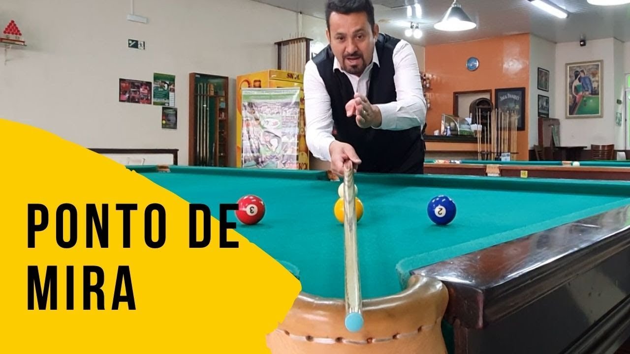 Como encontrar o ponto de mira na sinuca?