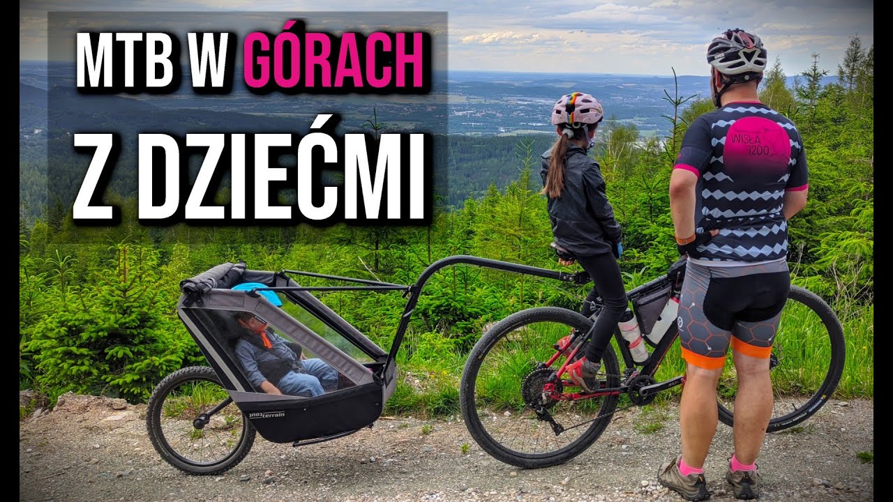 Rowerem z dziećmi w górach? Z tą przyczepką można.