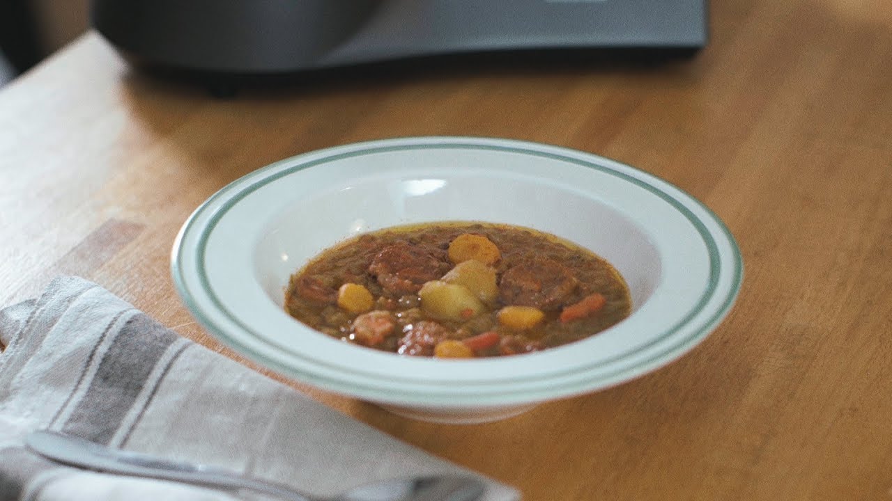 Lentejas con chorizo al estilo de la abuela con Mycook Touch