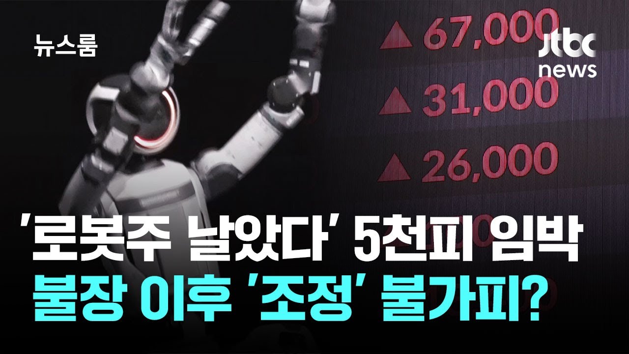 '로봇주 날았다' 5천피 임박…불장 이후 '조정' 불가피? / JTBC 뉴스룸