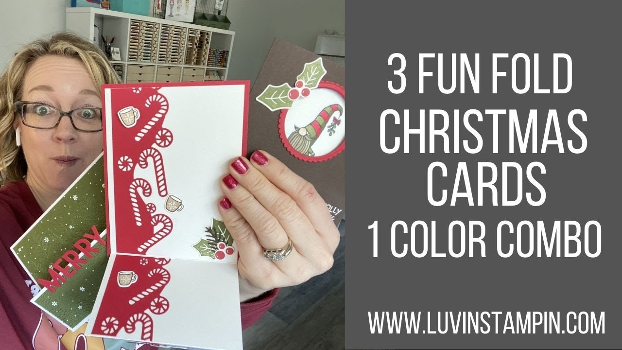 3 Fun Fold Christmas Card & My Cute Nieces