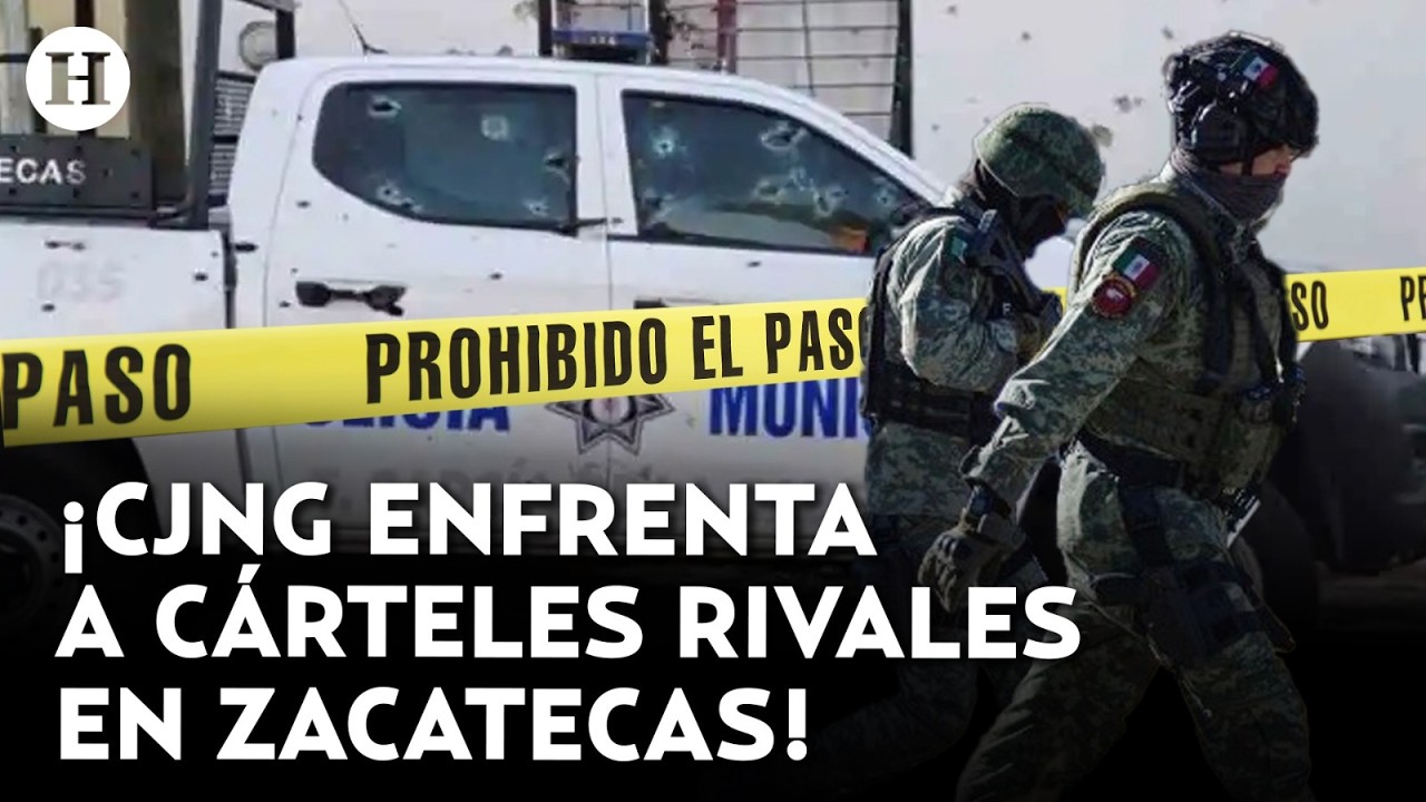 &iexcl;Zacatecas en guerra! CJNG desata intensa balacera contra c&aacute;rteles por el control del territorio