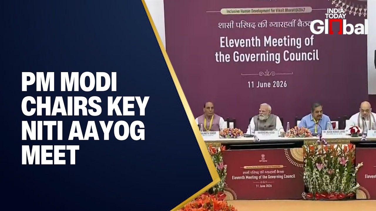 WATCH LIVE: PM Modi Chairs NITI Aayog Meeting to Shape Viksit Bharat 2047 Roadmap