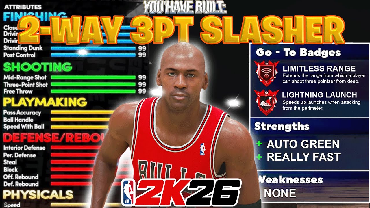 6’6 2-WAY 3PT SLASHER is THE BEST ALL AROUND GUARD BUILD on NBA 2K26! BEST GUARD BUILD in NBA 2K26
