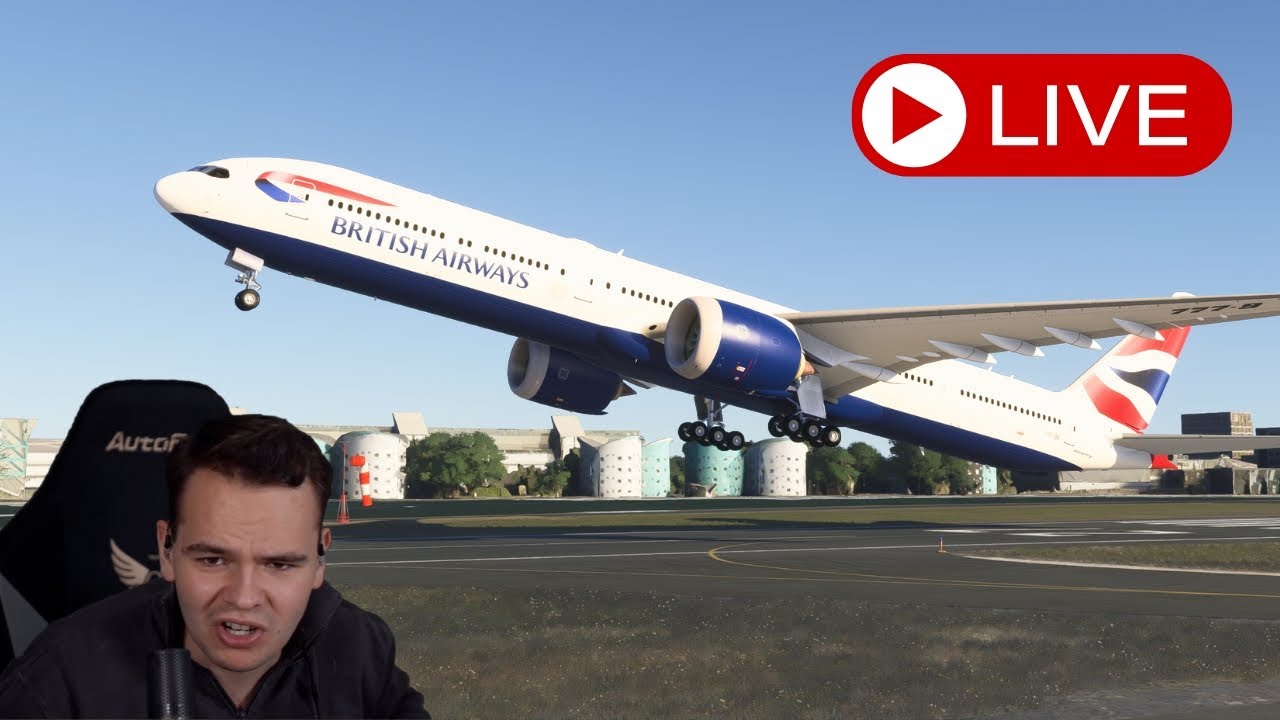Flying The ENORMOUS 777X (will crash)