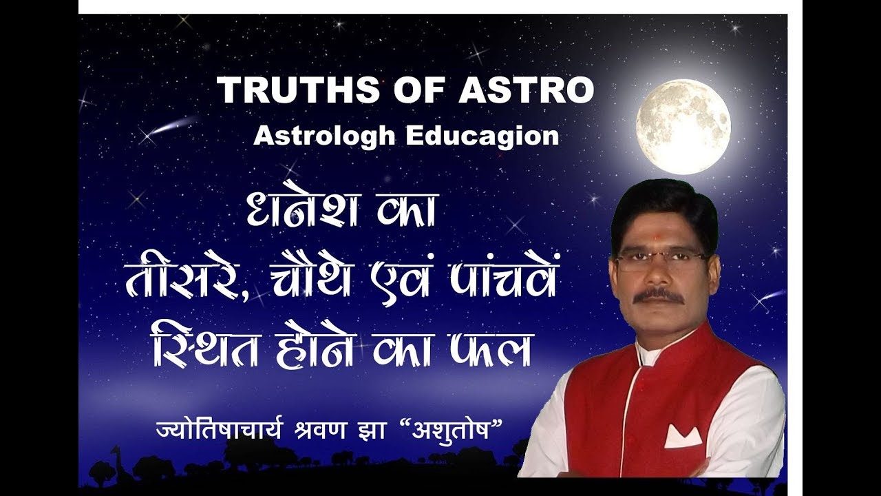 Falit Jyotish Path No 161,  धनेश का तीसरे, चौथे एवं पांचवें में स्थिति का फल