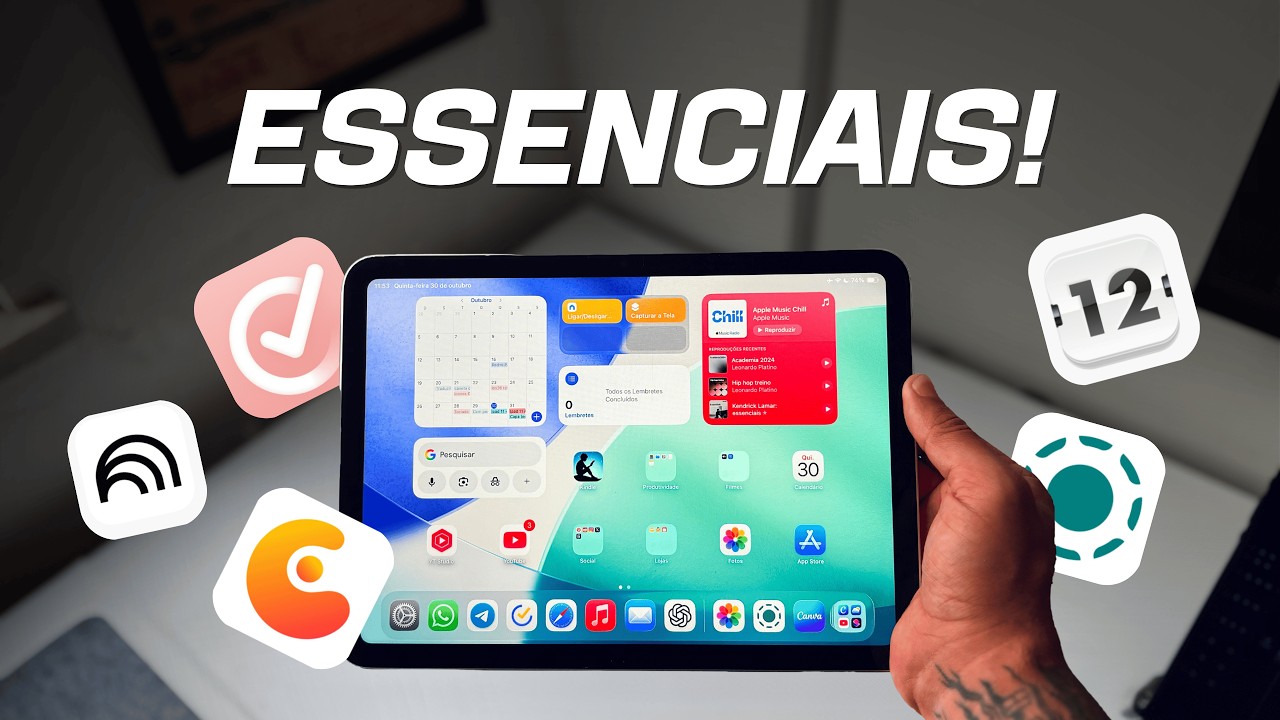 Aplicativos essenciais para PRODUTIVIDADE e ESTUDOS no IPad!
