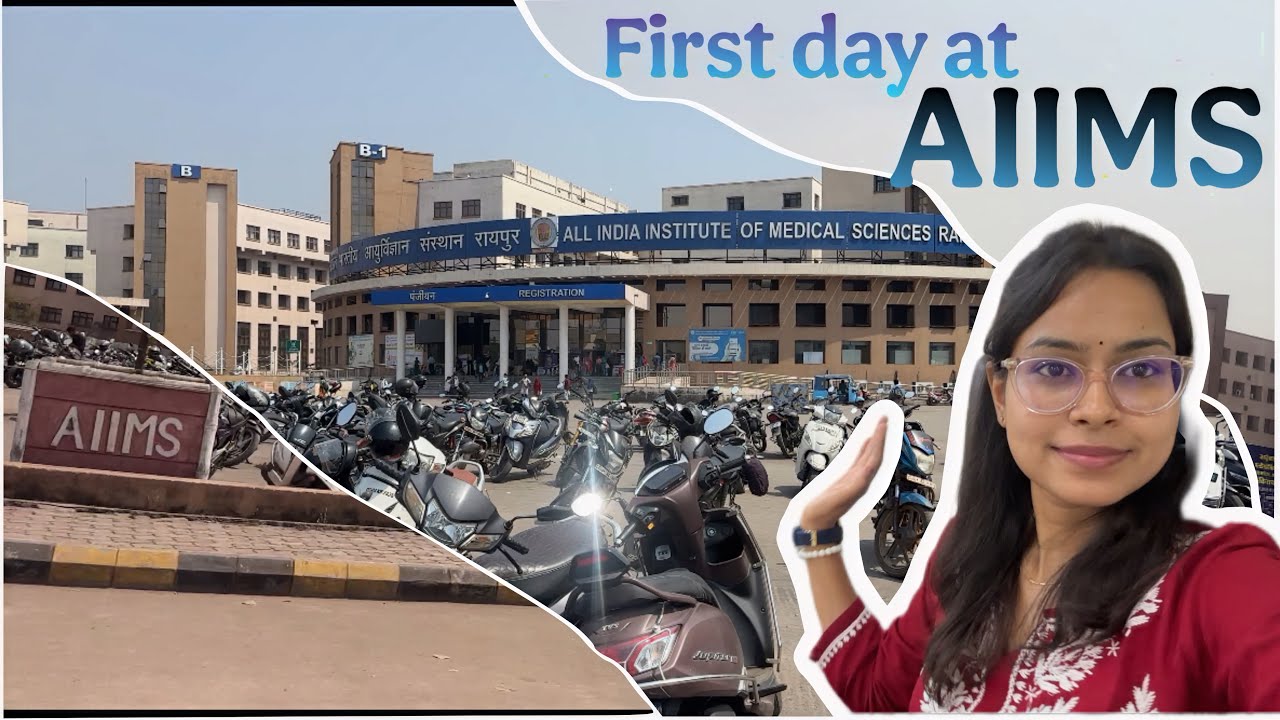 My first day at AIIMS🏥 #aiims #aiimsraipur #medicine #mbbs #pg #md #medicalstudent