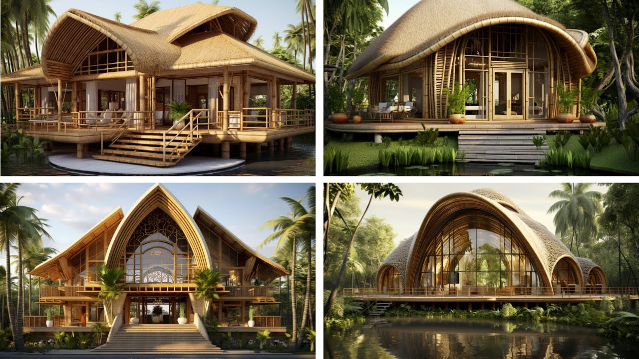 The Latest Collection of Bamboo House Architectural Style Design Ideas 2024
