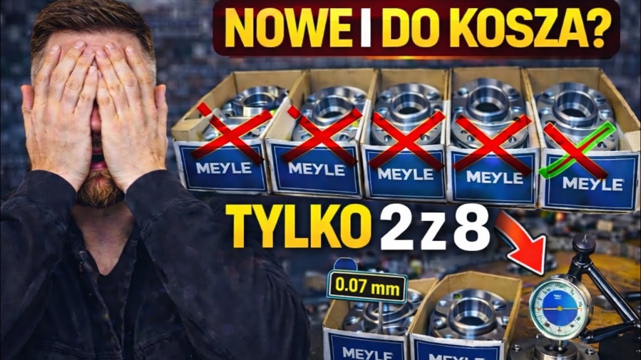 NOWE piasty BMW – tylko 2 z 8 były OK! Sprawdzone przed montażem