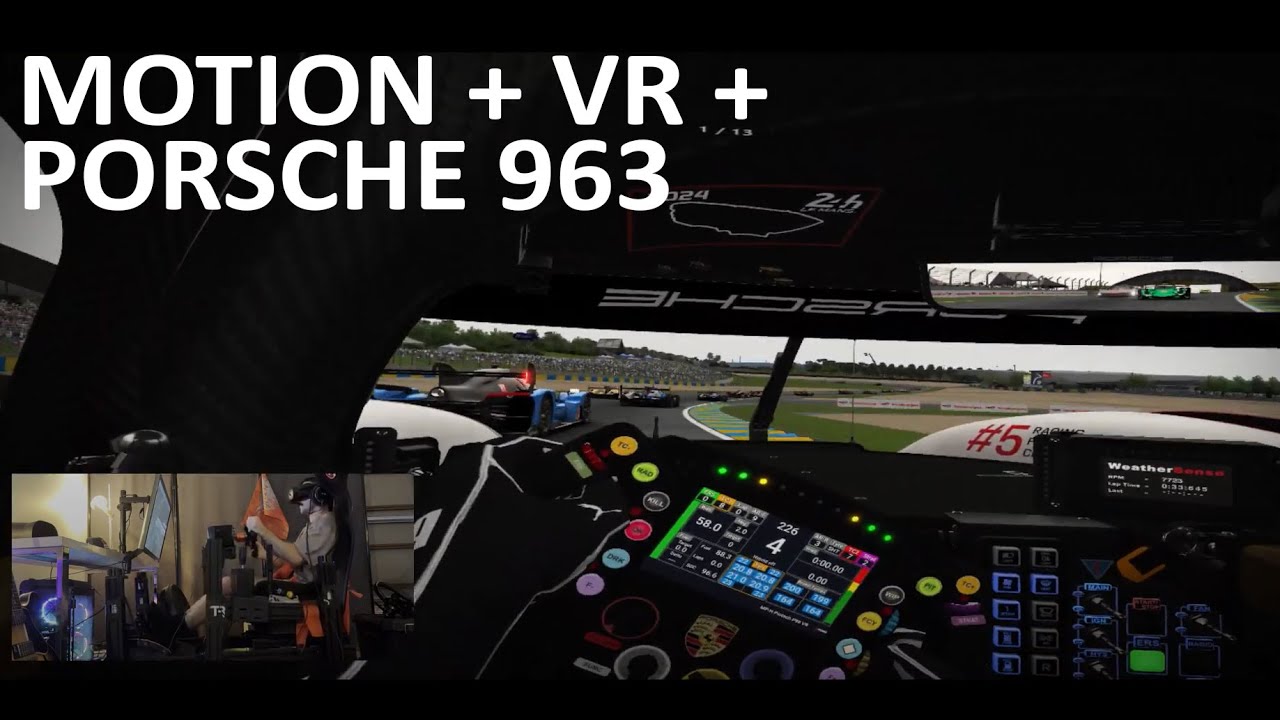 NEW RSS Porsche 963 @ Le Mans 24hr 2024 | MPH PROTECH P96 V8 | Assetto Corsa SFX 150 Motion Rig