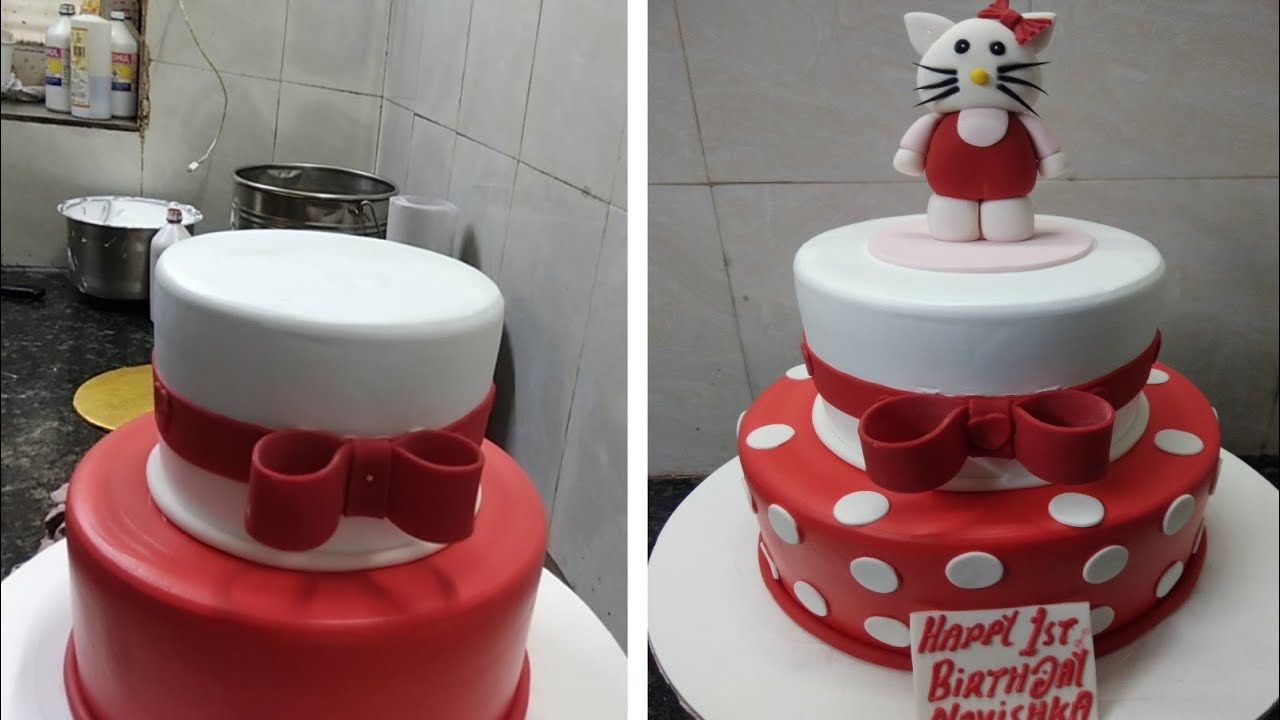 Two Tire Birthday Cake |Hallokitty Cake Design |Hallokitty Birthday Cake