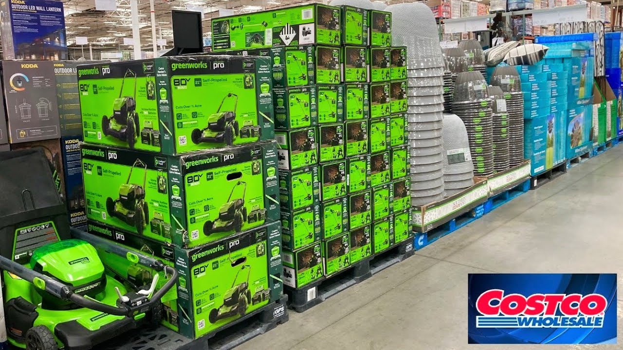 COSTCO SHOP WITH ME LAWN GARDEN ITEMS PATIO FURNITURE COOKWARE BLENDERS SHOPPING STORE WALK THROUGH