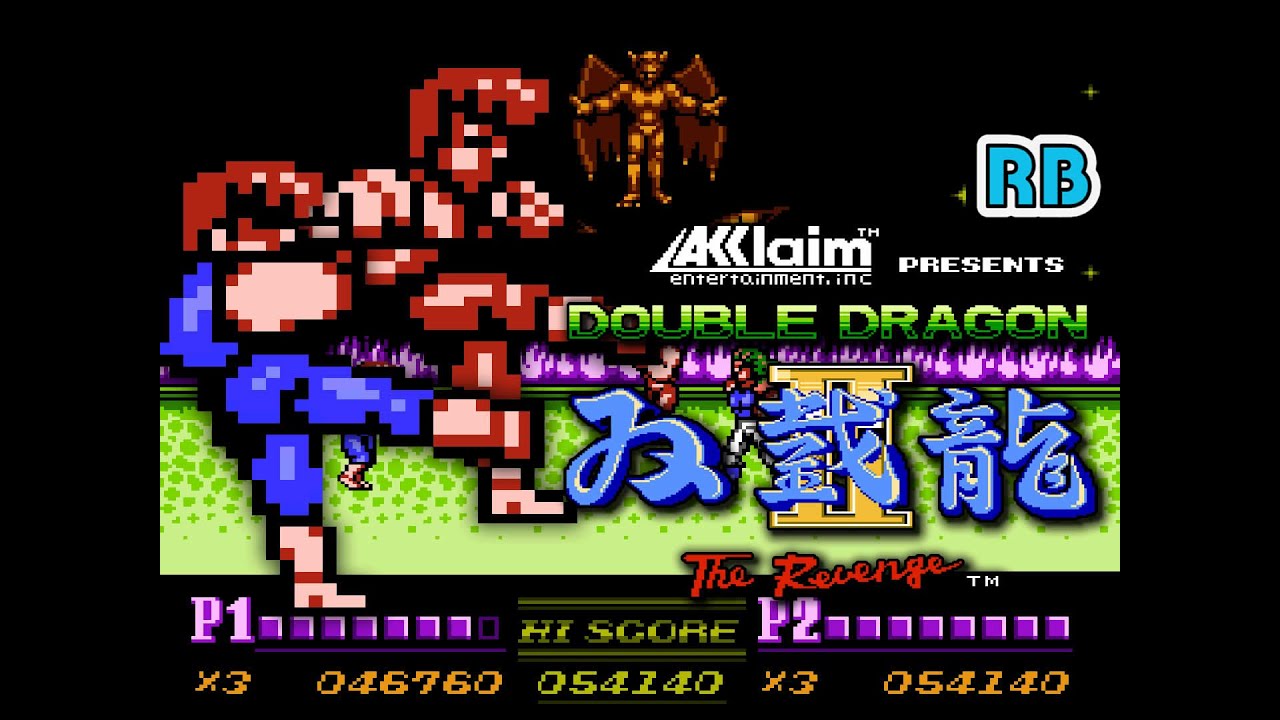 1989 [60fps] NES Double Dragon II: The Revenge 2Players Nomiss ALL