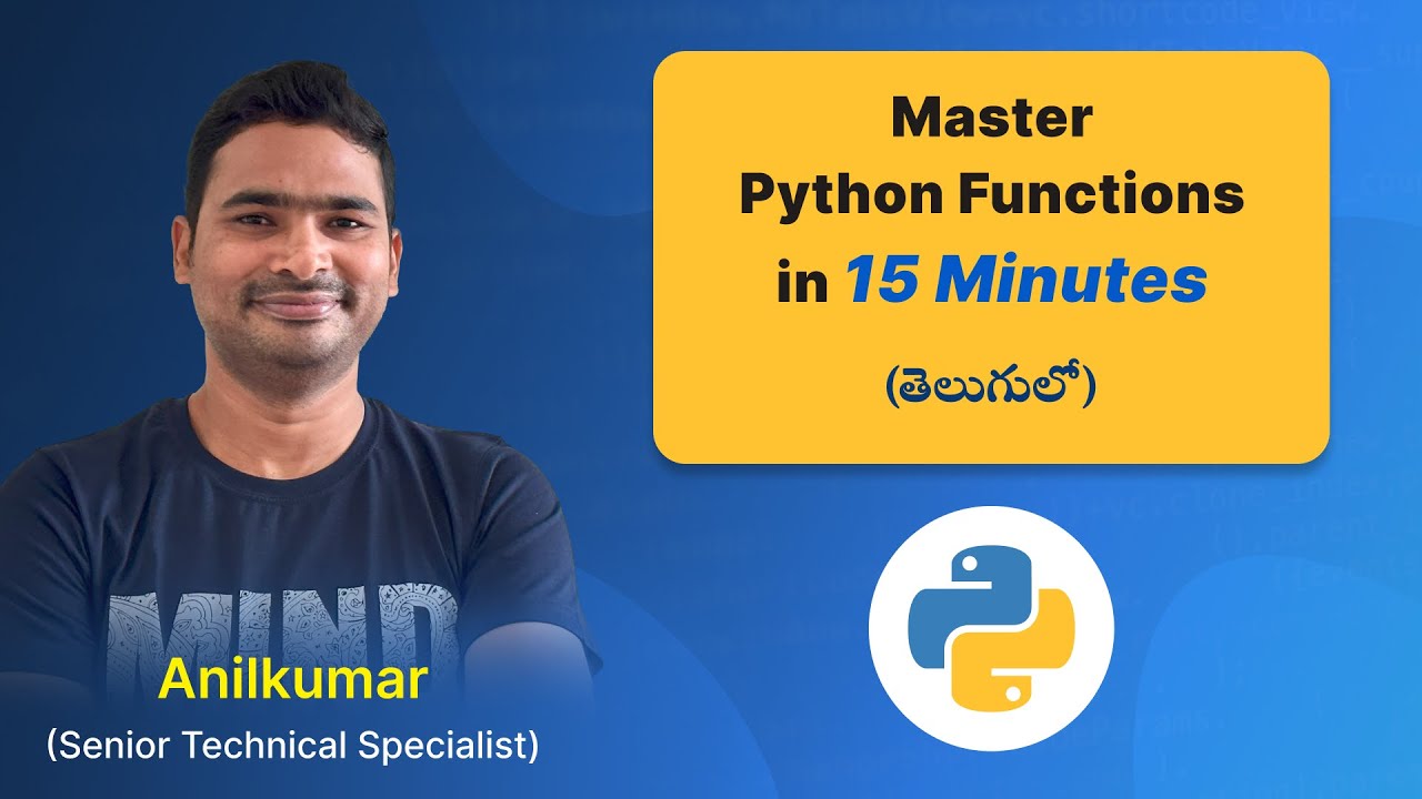 P96 - Functions in Python [తెలుగు]