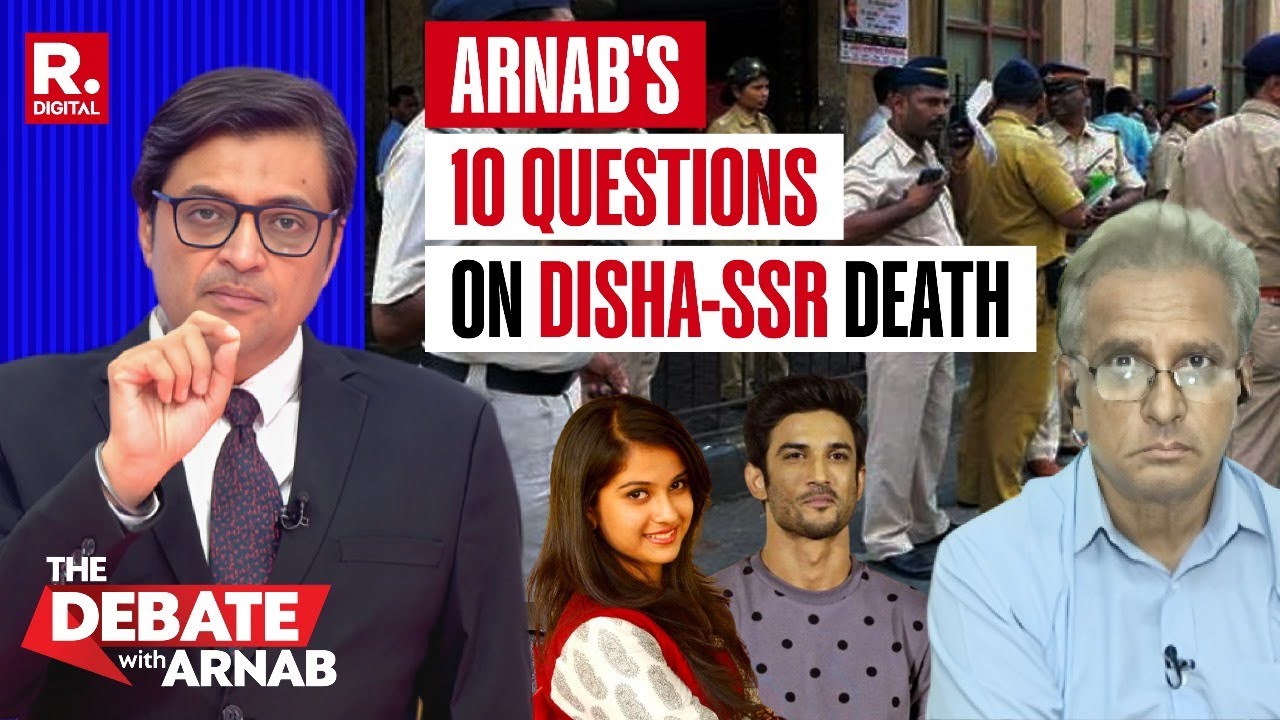 Arnab's 10 Questions On Disha Salian-Sushant Singh Rajput Case As Satish Salian Seeks Justice