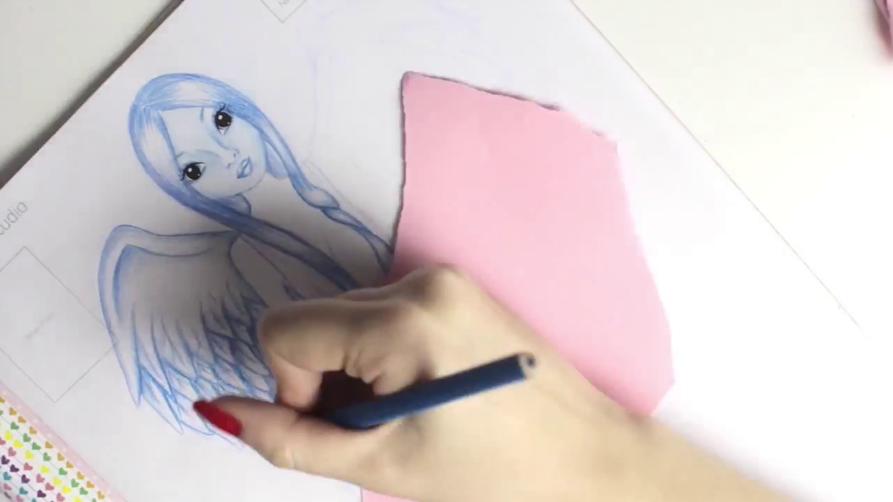 Topmodel Malbuch | One Pen Challange | malen || Foxy Draws