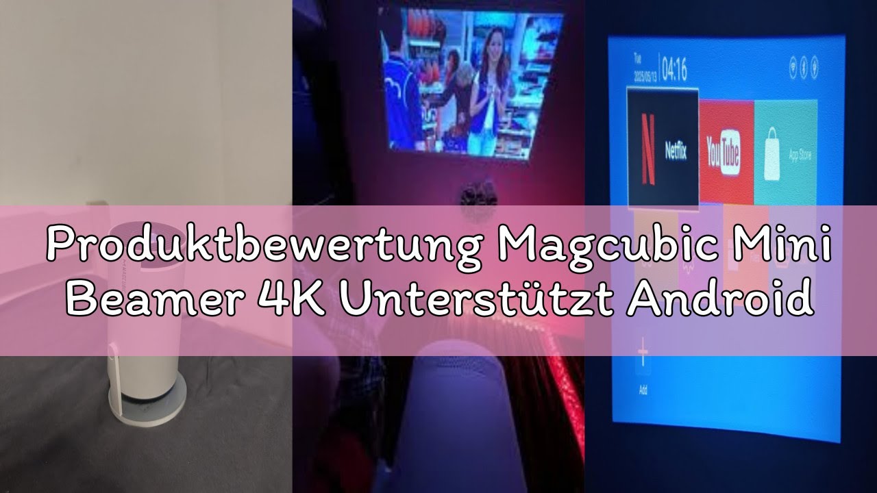 Produktbewertung Magcubic Mini Beamer 4K Unterstützt Android 11, Smart Projector 5G WiFi 6 BT 5.4, M