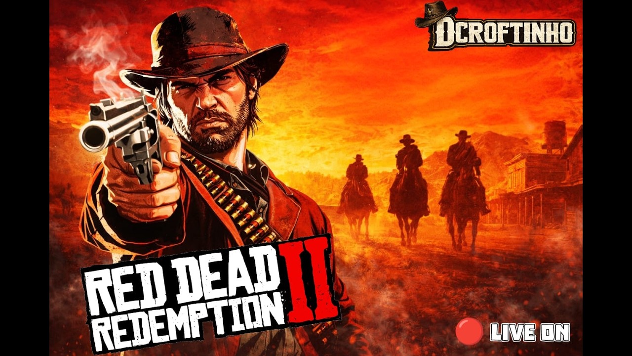 LIVE JOGANDO RED DEAD REDEMPTION 2 AO VIVO #16 - ZERANDO EM LIVE (DCROFTINHO)
