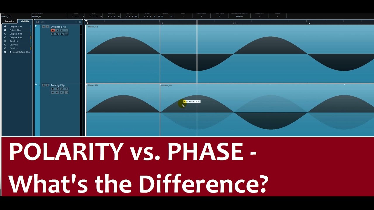 Phase vs Polarity in Audio - What's the Difference? - Tutorial