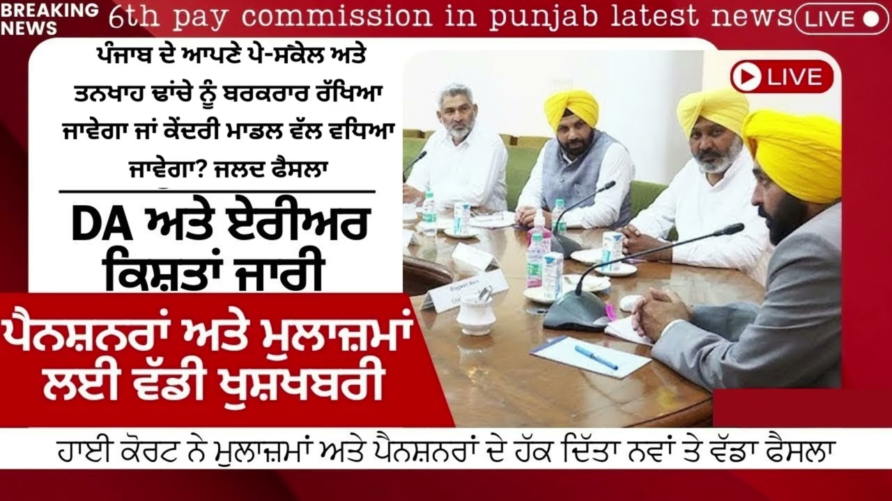 Punjab 6th Pay Commission Latest News, Punjab 6th Pay Commission, Finance news, Finance updates