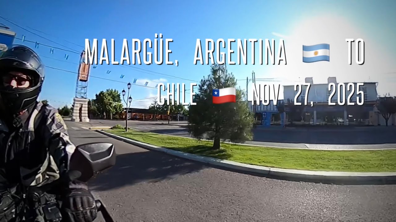 Malargüe Argentina 🇦🇷 to Chile 🇨🇱 Nov 27, 2025