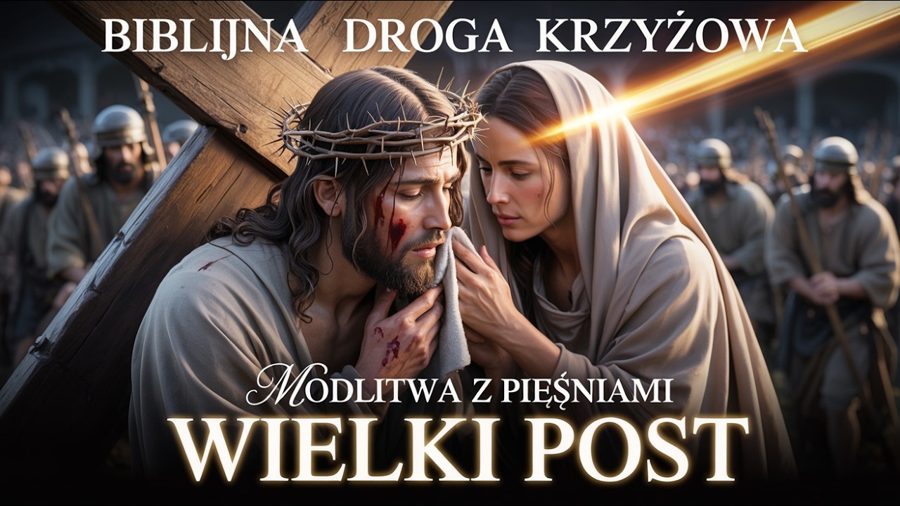 Biblijna Droga Krzyżowa z TEKSTEM | Modlitwa PIEŚNI na Wielki Post