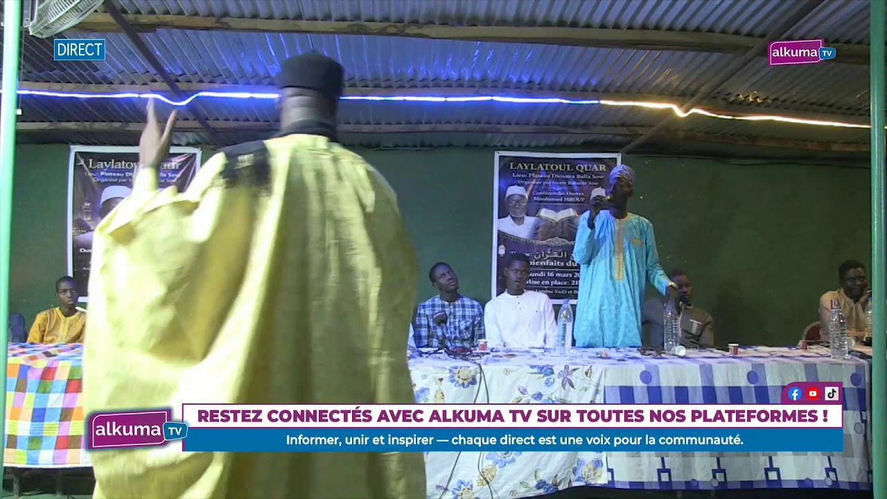 Célébration de la nuit du Laylatoul Khadri chez Imam Sow