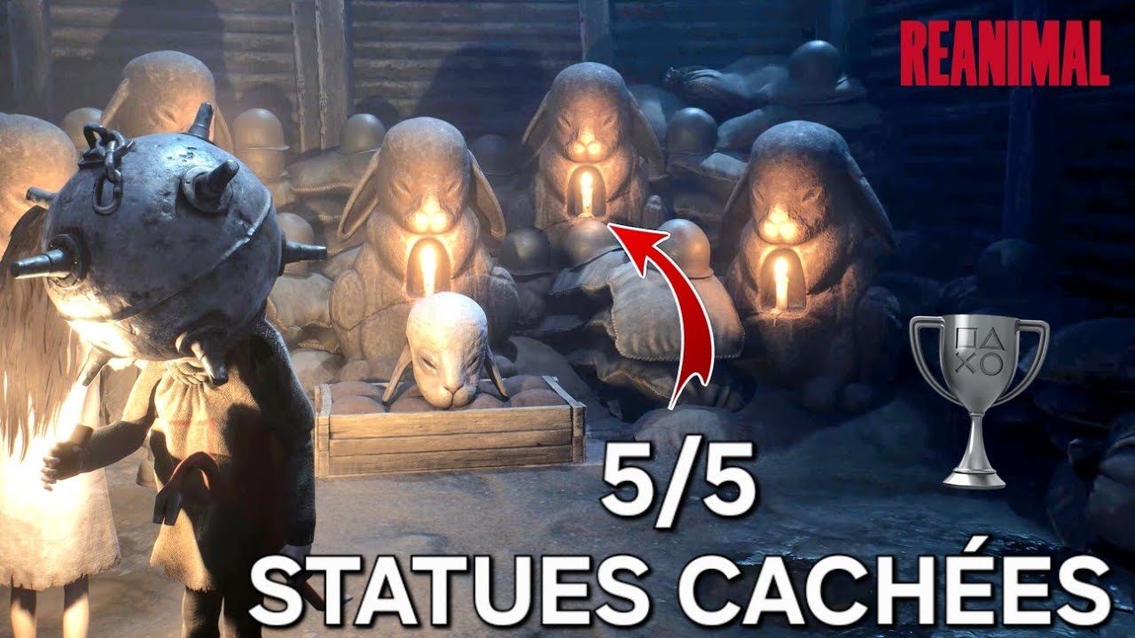Emplacements des 5 STATUES CACH&Eacute;ES (Troph&eacute;e Une Pri&egrave;re pour les D&eacute;funts) &ndash; REANIMAL (4K)