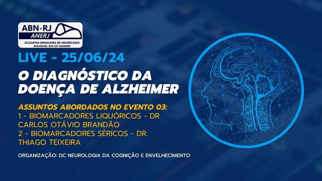 O diagnóstico da doença de Alzheimer - Evento 3 - Realizado em 25/06/2024.