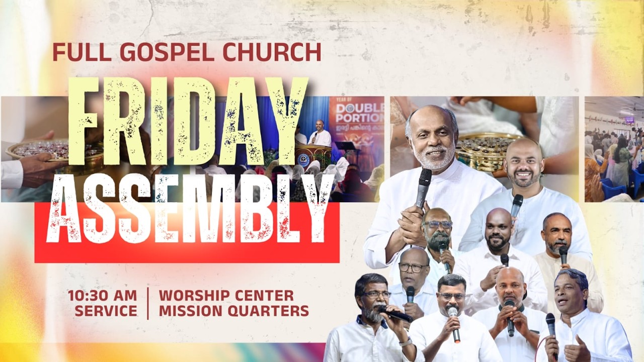 20/03/2026 | 10.30 AM | Friday Live | Full Gospel Church | Worship Center Thrissur