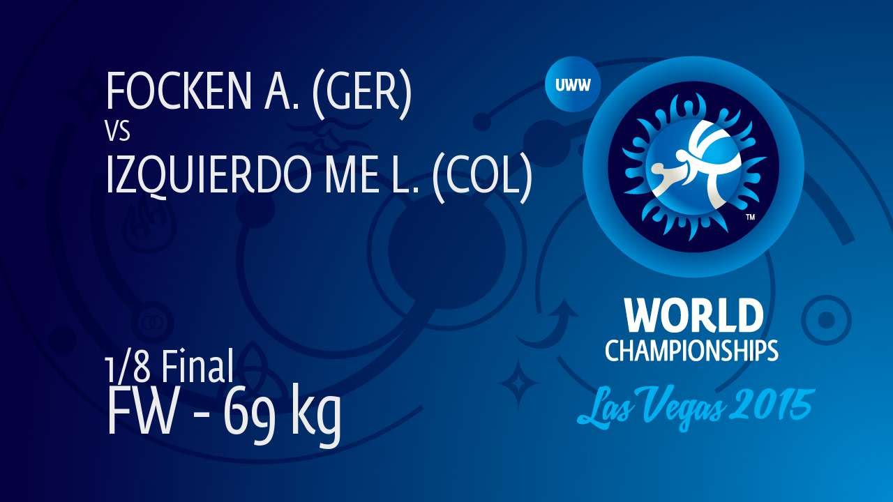 1/8 FW - 69 kg: A. FOCKEN (GER) df. L. IZQUIERDO ME (COL), 7-0