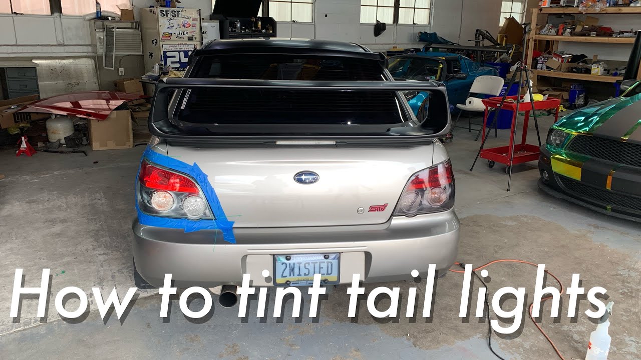 How to Tint Subaru STI Taillights