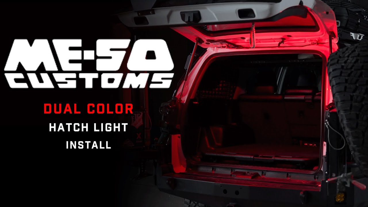 Установка фонаря Meso Customs 4Runner Hatch Light // Двухцветные фонари для люка