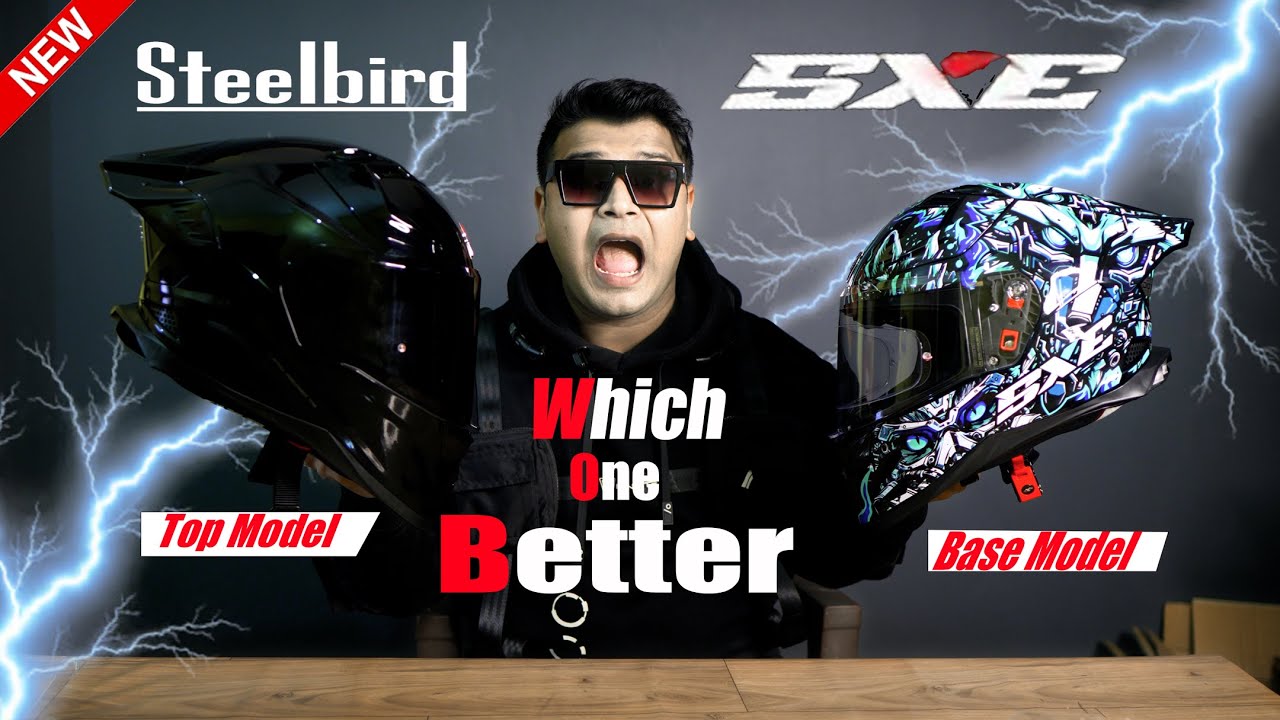 Steelbird SXE TPE Vs SXE Pinlock 30 Model 😍 Steelbird SBH 61 SXE | Best Budget Helmet in 3000-3500