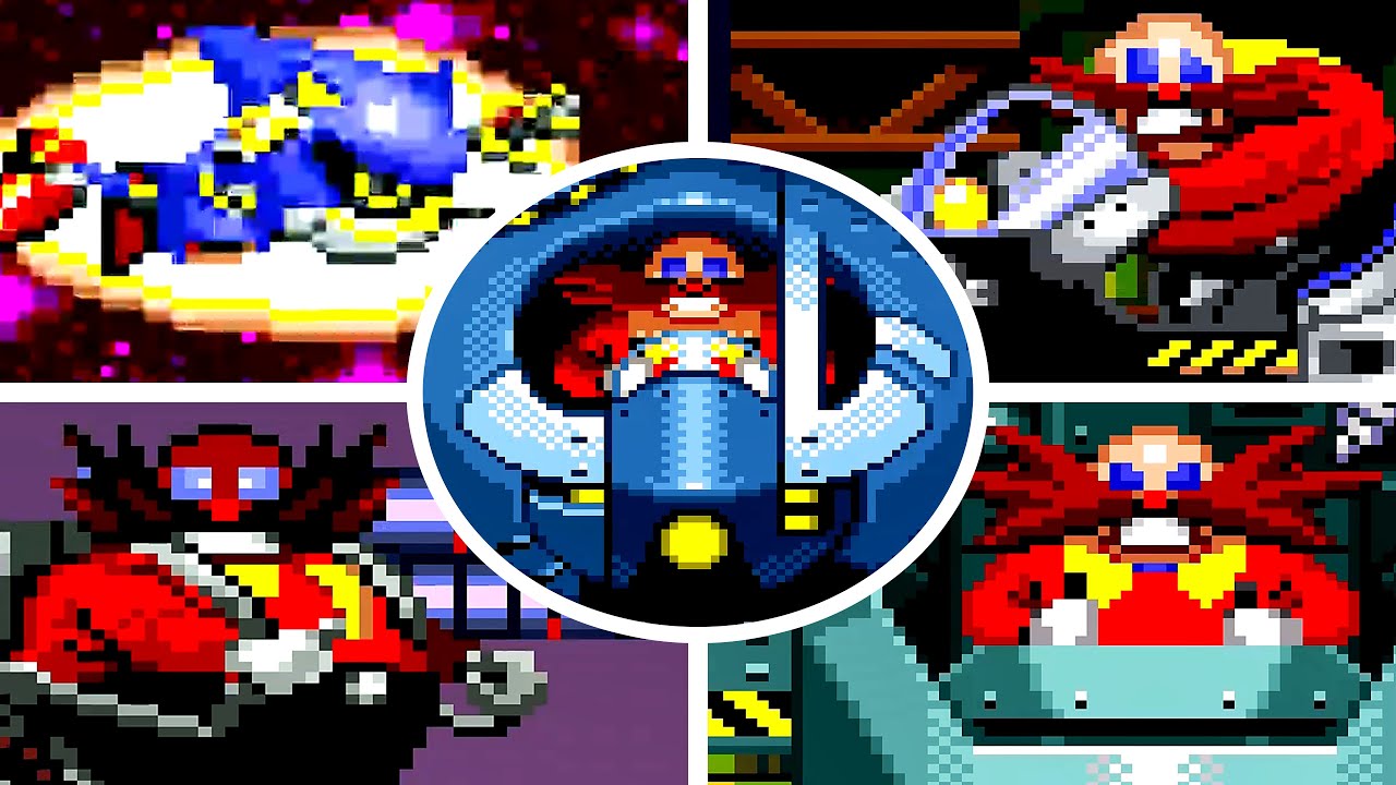 .Sonic CD - All Bosses (No Damage)