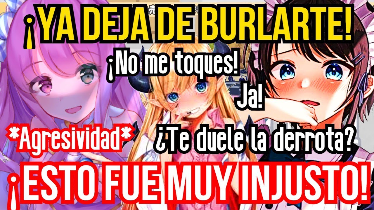 Luna cambia de personalidad y enloquece cuando Subaru se burla de ella por ganarle【Hololive sub esp】