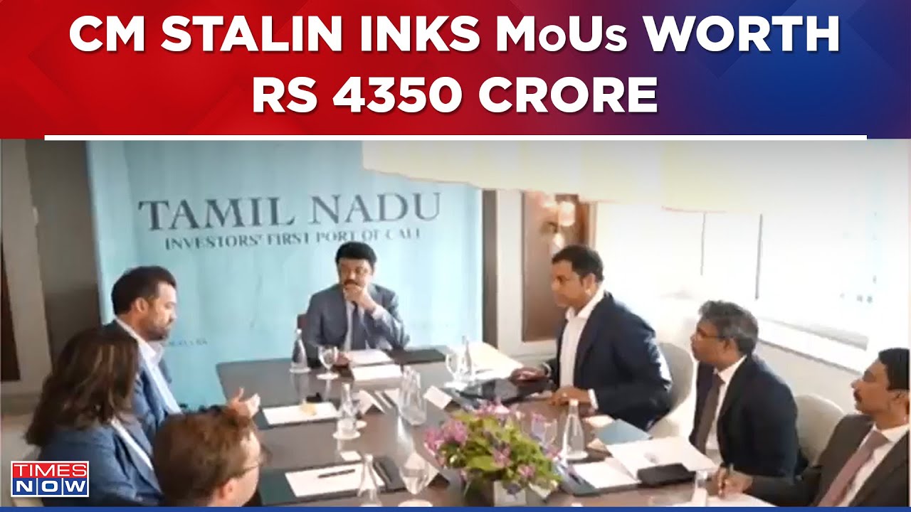 MK Stalin Inks MoUs Worth Rs 4350 Crore With 14 Global Firms, Big Investment Boost For Tamil Nadu