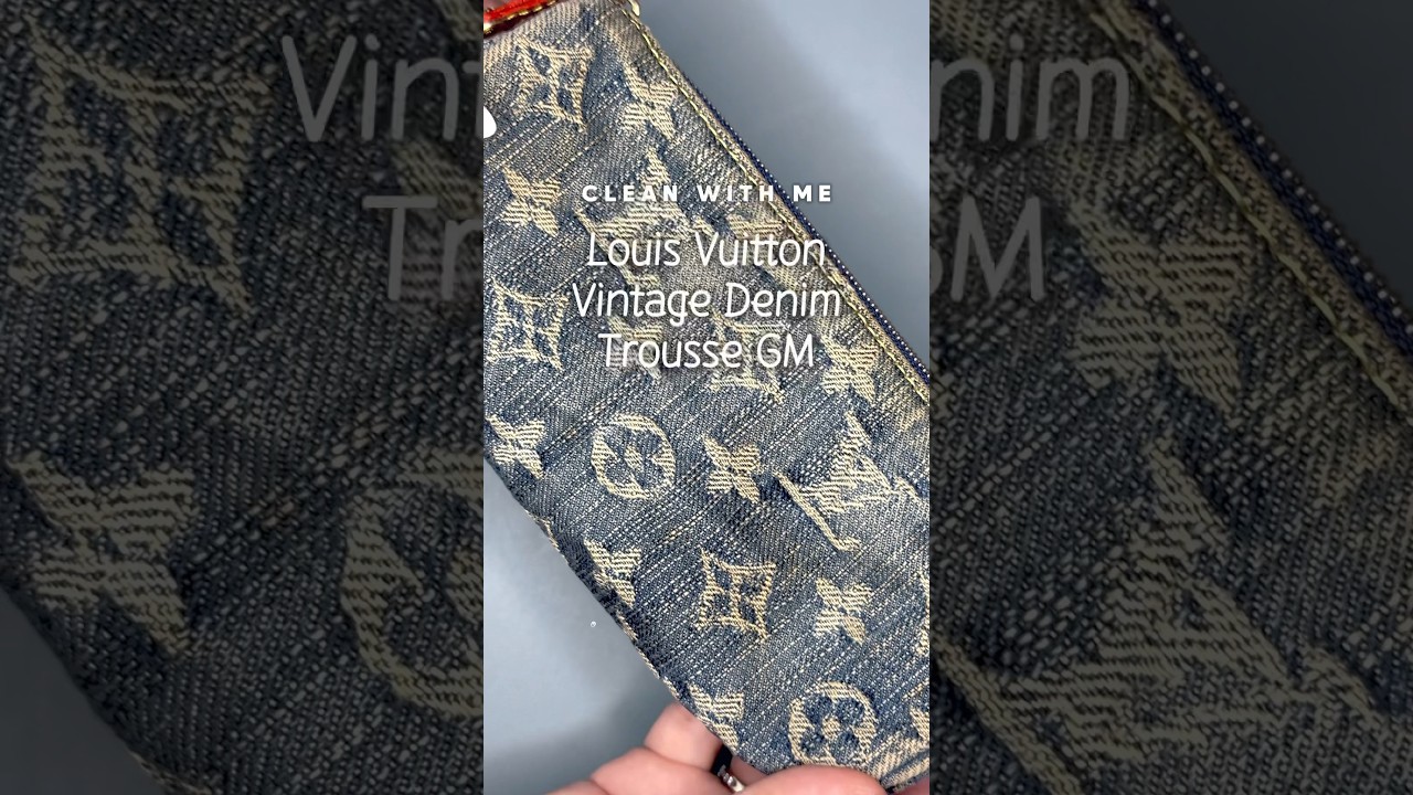 CLEAN WITH ME 🧼 I&rsquo;ve been drooling over the new LV denim collections so on the vintage hunt I went!
