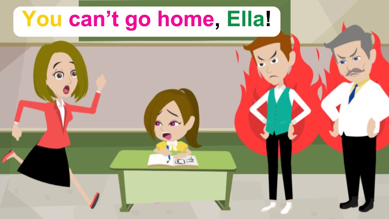 Ella can't go home - Simple English Story - Ella English