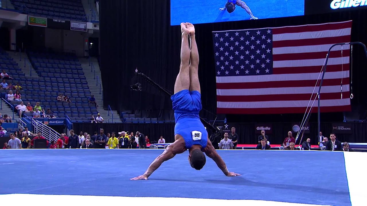 Brandon Wynn - Floor Exercise - P&G Championships - Men - Day 2