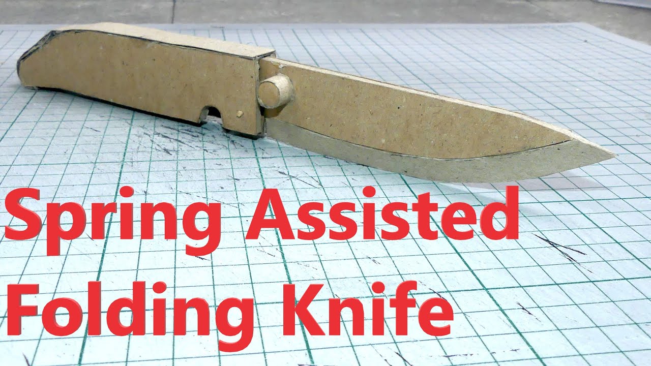 How to make DIY Cardboard Folding Knife