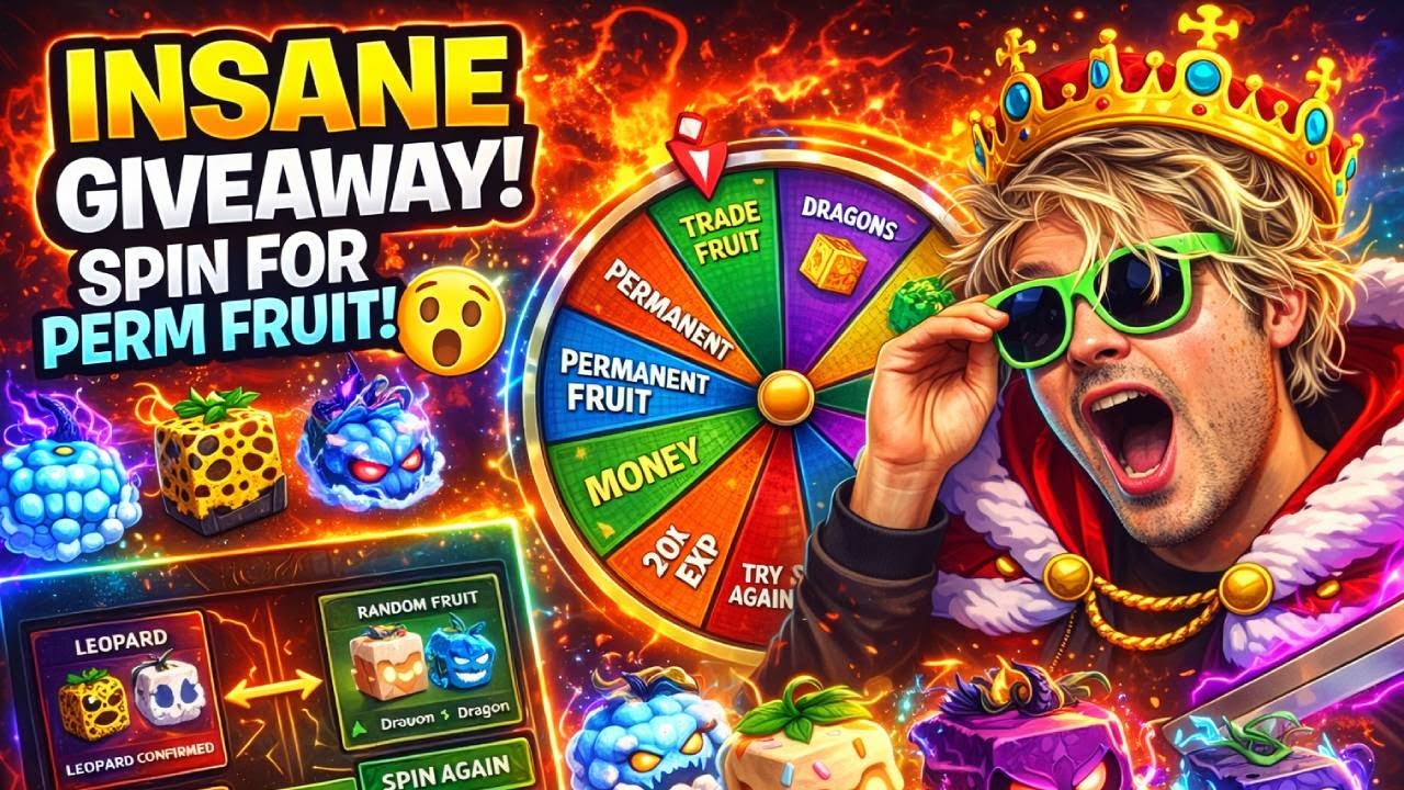 INSANE SPIN THE WHEEL GIVEAWAY 🎁 (PERM FRUITS)